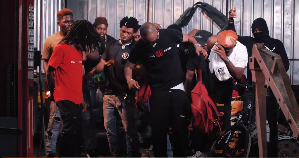 image showing members of a rap gang doing drill music in Nigeria