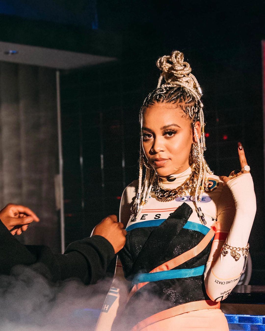 Sho Madjozi featured as a fashionable African female artiste